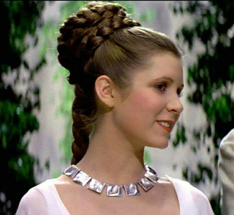 Starwars Hairstyles, Princes Leia, Star Wars Hair, Butterfly Wedding Cake, Princess Leia Costume, Carrie Fisher Princess Leia, Leia Star Wars, Star Wars Princess Leia, Disney Princess Fan Art