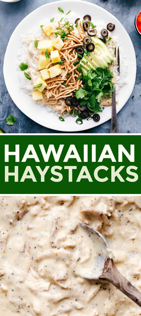 Chicken Haystacks Recipe, Hawaiian Haystacks Recipe, Haystacks Recipe Dinners, Hawaiian Haystacks Recipe Dinners, Hawaiian Haystack Recipe Crockpot, Hawaiian Haystacks Crockpot, Hawaiian Haystacks Toppings, Crockpot Hawaiian Haystacks, Hawaiian Chicken Haystacks