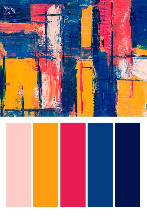 Color Palettes With Red, Color Palettes Pink, Color Palettes Blue, Red Color Palettes, Unicorn Space, Blue Color Pallet, Palette Wall, Pop Art Colors, Orange Color Palettes