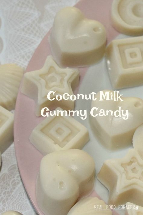 Recipe: Coconut Milk Gummy Candy (Paleo SCD GAPS AIP) #fatburning Healthy Homemade Candy, Coconut Gummies, Gelatin Candy, Milk Candy Recipe, Scd Snacks, Gelatin Gummies, Paleo Easter, Recipe Coconut Milk, Gaps Intro