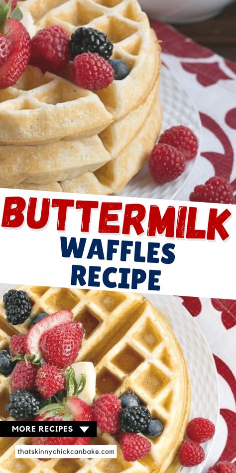 Homemade Buttermilk Waffles take only a few minutes to make and taste much better than those made with a box mix! Homemade Waffles Easy, Best Waffle Mix Recipe, Homemade Waffles Recipe, Muffin Mix Waffles, Waffles Recipe Easy, Waffle Mix Recipe, Homemade Waffle Recipe, Homemade Waffle Mix, Homemade Waffle Recipe Easy