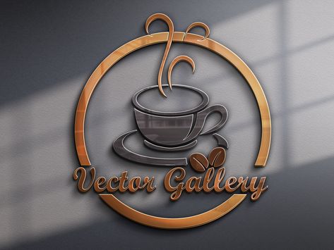 The Coffee Shop Free Logo by Adeesha Uddeeptha Coffee Cafe Logo Design, Cafe Logo Design Creative, Coffee Shop Design Logo, Coffeeshop Logo, Coffeeshop Ideas, Coffee Cup Logo, Cafe Logo Design, Cup Logo, Coffee Shop Logo