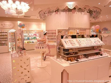 Etude House K-Beauty Korea Travels: Flagship Store Visit and Manicure! (Pic Heavy) Makeup Shop Design, Makeup Store Interior, Makeup Boutique, Cosmetics Store, Store Design Boutique, Store Interiors, Beauty Salon Decor, Makeup Store, Cosmetic Shop