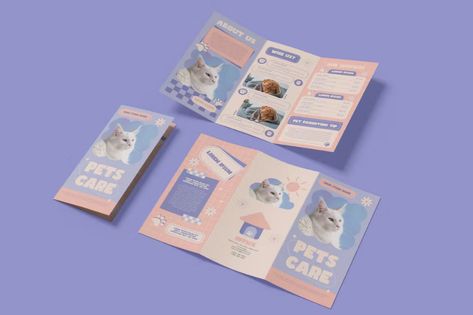 Pet Care Service Trifold Brochure, Print Templates ft. pet & care - Envato Elements Service Brochure, Brochure Food, Pet Grooming Salon, 2024 Inspiration, Food Cat, Brochure Print, Grooming Salon, Vet Clinics, Sale Flyer