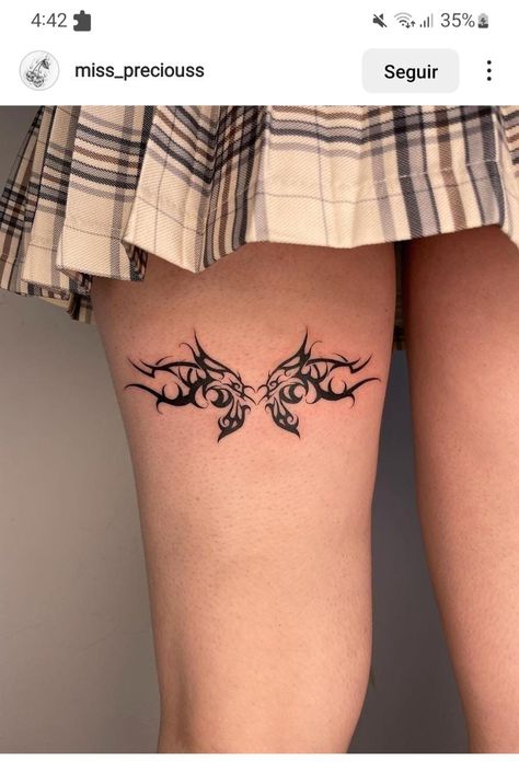 Tattoo Body Woman, Cute Leg Tattoos, Tattoo In Leg, Tattoo For Leg, Cool Butterfly Tattoos, Legs Tattoo, Tattoo On Thigh, Tattoo On Leg, Feminine Tattoo Sleeves