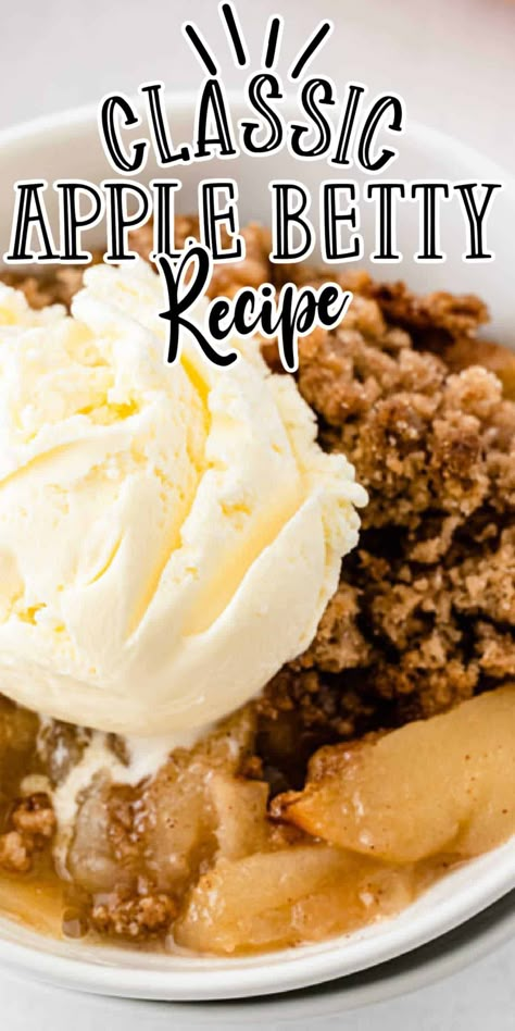 Apple Betty Recipe, Apple Betty, Apple Crisp Dessert, Apple Brown Betty, Kahlua Cake, Crisp Desserts, Apple Ideas, Apple Desserts Easy, Lunch Prep