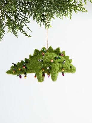 Dinosaur Christmas Ornament, Dinosaur Ornament, Felt Christmas Ornaments, Dinosaur Christmas, Altar'd State, Felt Christmas, Christmas Aesthetic, Christmas Deco, Xmas Crafts