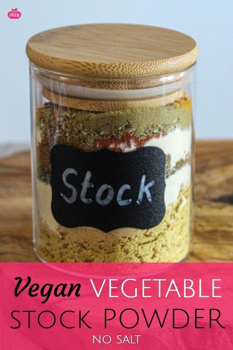 This vegetable stock powder blend is extremely quick to throw together and enhances the flavor of your meals. Use it to flavor soups, stews, casseroles and sauces. This homemade vegan bouillon powder is free from salt and sugar giving you more flexibility when preparing your meals. https://magicallifeoffruit.com/vegan-stock-powder/ #vegan #veganrecipes #veganweightloss #healthyvegan #cheapvegan #glutenfree #plantbased Vegan Bouillon, Vegan Stock, Vegetable Bouillon Powder, Bouillon Powder, Meals Under 400 Calories, Vegetable Bouillon, Gluten Free Vegetables, Cheap Vegan Meals, Cheap Vegan