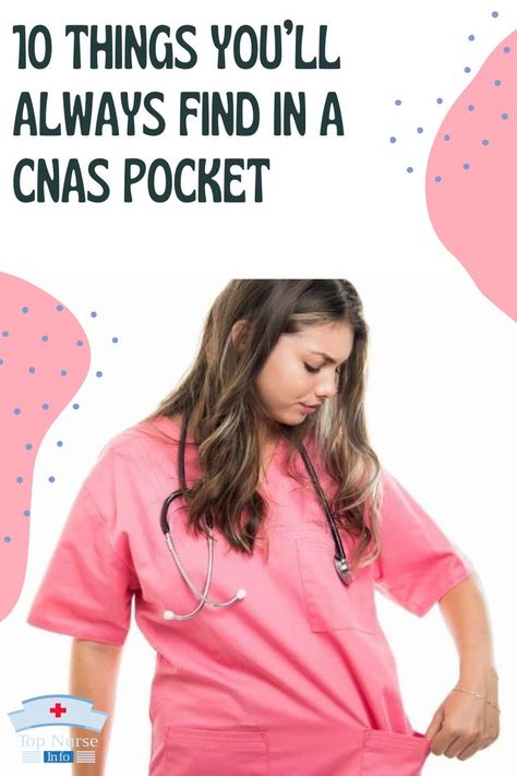 Things You’ll Always Find in a CNAs Pocket Cna Bag Essentials, Cna Must Haves For Work, Cna Essentials For Work, Cna Tips Training, Cna Essentials, Cna Skills Test, Cna Scrubs, Medication Aide, Cna Aesthetic