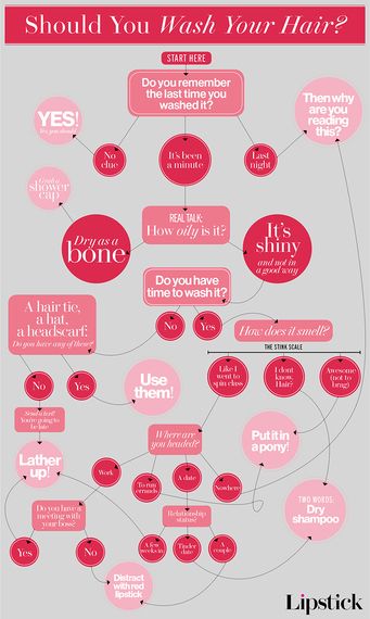 Should You Wash Your Hair Today? This Flowchart Has Your Answer School Hairstyles For Short Hair, Hair Chart, For Long Hair Hairstyles, For Medium Length Hair Hairstyles, Medium Length Hair Hairstyles, Weak Hair, The Beauty Department, Sweet Pic, Hair Starting