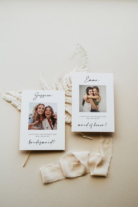 Bridesmaid Proposal Will You Be My Bridesmaid Proposal Card | Etsy Australia Bridesmaid Proposal Diy, Be My Bridesmaid Card, Modern Bridesmaid, Bridesmaid Proposal Card, Photo Polaroid, Asking Bridesmaids, Bridesmaid Boxes, Proposal Photos, Bridesmaid Card