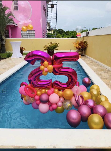 Beach Birthday Decorations, Dance Party Decorations, Birthday Pool Party, Backyard Birthday Parties, Teepee Party, Hawaiian Birthday Party, Backyard Birthday, Fiesta Theme Party, Poolside Party