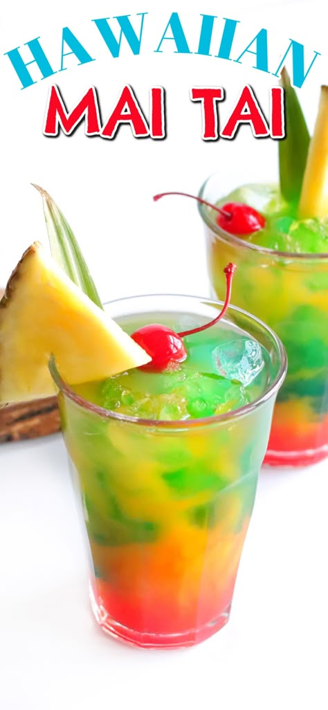 Tropical Drink Recipes, Hawaiian Drinks, Fruity Alcohol Drinks, Summer Drinks Alcohol, Cocktail Drinks Alcoholic, Mixed Drinks Alcohol, Yummy Alcoholic Drinks, Summertime Drinks, Liquor Drinks