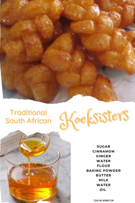 Try these traditional South African koeksisters as a sweet treat for your next tea party. Koeksister Recipe South Africa, African Sweets, African Deserts, Koeksisters Recipe, African Snacks, South African Dishes, African Foods, African Dessert, Picnic Snacks