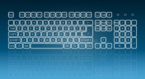 Glowing touch screen keyboard. Touch screen virtual keyboard, glowing keys and r , #ad, #keyboard, #Touch, #screen, #Glowing, #touch #ad Virtual Keyboard, Digital Key, Keyboard Keys, Blue Space, Background Illustration, Technology Logo, Digital Technology, Computer Keyboard, Blue Background