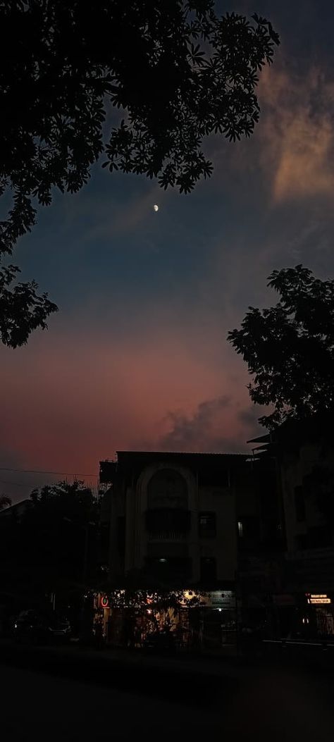 Evening wallpaper Evening Moon Aesthetic, Moon Aesthetic Video, Evening Wallpaper, Moon Pics, Moon Aesthetic, Moon Wallpaper, Evening Walk, Sky Aesthetic, Aesthetic Wallpapers