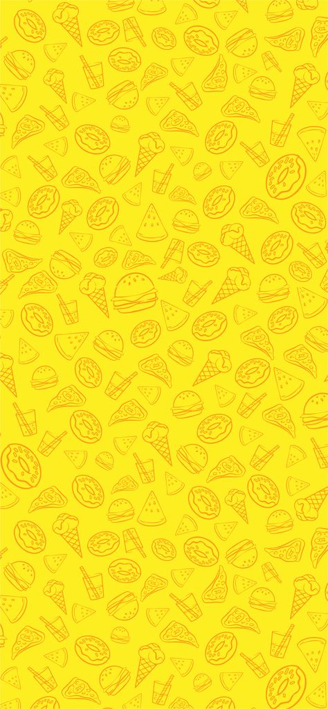 Fast Food Background Design, Fast Food Background Wallpapers, Yellow Food Background, Yellow Pattern Background, Fast Food Background, Yellow Restaurant, Food Background Wallpapers, Yellow Noodles, Mural Cafe