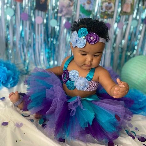 Mermaid Birthday Tutu Outfit Under The Sea Tutu For Girls | Etsy Toddler Mermaid Costumes, Mermaid 1st Birthday, Little Mermaid Outfit, Mermaid Birthday Outfit, Mermaid Tutu, 1st Birthday Tutu, Girl Tutu Skirt, Handmade Mermaid, Birthday Tutu Outfit