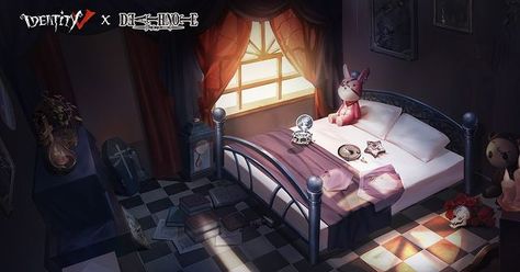 Identity V (@identityv) • Instagram photos and videos Identity V Crossover, Misa Amane, Light Yagami, Identity V, Future Apartment, Apartment Room, Bedroom Inspirations, Room Inspo, Outdoor Bed