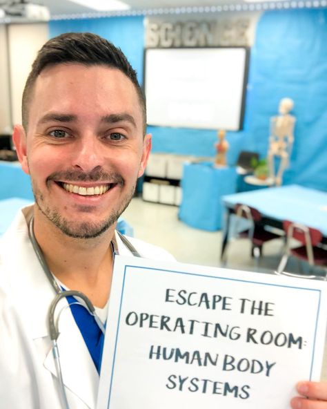 Escape Room Clues, Health Science Classroom, Cooking In The Classroom, Creative Lesson Plans, 6th Grade Science, 5th Grade Science, Human Body Systems, Operating Room, Middle School Science