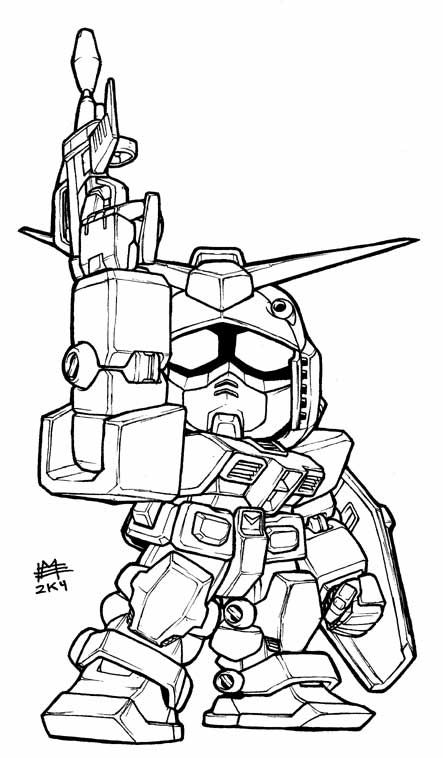 SD RX-78-2 Gundam Lineart by Mintyrobo Printable Anime Coloring Pages, Anime Coloring Pages, Coloring Pages Ideas, Mobile Suit Gundam Wing, Pages Ideas, Mobile Suit Gundam 00, Chibi Body, Coloring Contest, Sailor Moon Stars