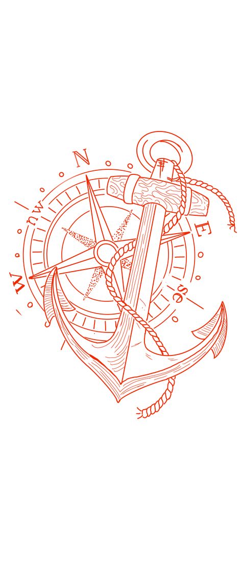 Anchor Tattoo Stencil Outline, Pirate Compass Drawing, Anchor Tattoo Stencil, Compass Anchor Tattoo Design, Old School Compass Tattoo, Nautical Compass Drawing, Compass Drawing Design, Compass Tattoo Stencil, Compass Outline