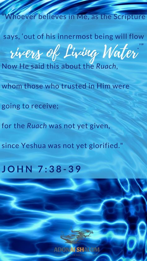 “Whoever believes in Me, as the Scripture says, ‘out of his innermost being will flow rivers of living water.’” Now He said this about the Ruach, whom those who trusted in Him were going to receive; for the Ruach was not yet given, since Yeshua was not yet glorified.” John 7:38-39 The LORD provided a beautiful world for us, but sin entered in. Check out this study on the Flood and the Tower of Babel at Adonai Shalom blog: John 7 38, Genesis 11, The Tower Of Babel, Rivers Of Living Water, Feast Of Tabernacles, Genesis 6, Tower Of Babel, Whole Earth, Seek The Lord