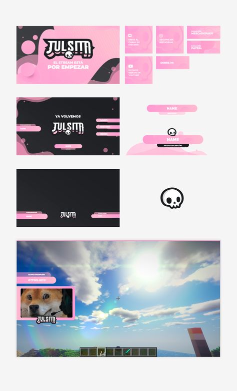 Twitch Streaming Setup, Channel Branding, Streaming Setup, Banner Design Inspiration, Overlays Cute, Twitch Stream, Game Streaming, Twitch Channel, Design Reference