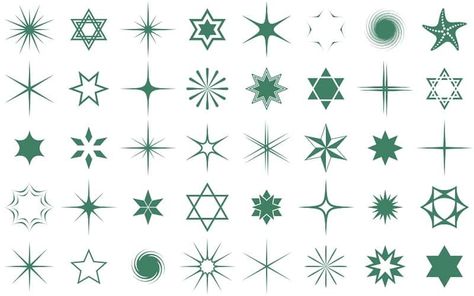 Star Tattoos, saved tattoo, types green 6 Point Star Tattoo, Tiny Stars Tattoo, Tattoo Types, Seed Tattoo, North Star Tattoos, Flower Vine Tattoos, Star Tattoo Meaning, 6 Point Star, Cousin Tattoos