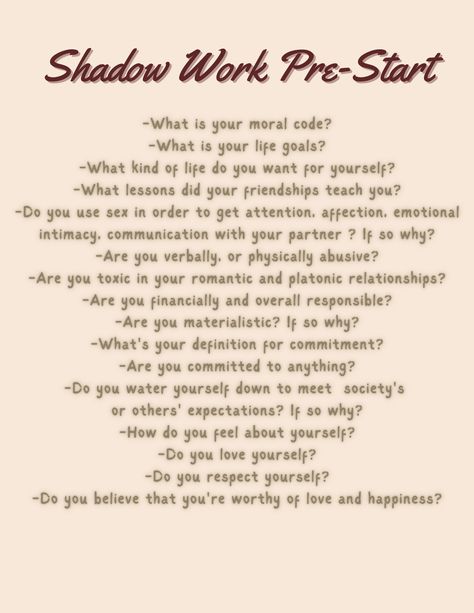 Shadow Work Spiritual, Mindfulness Journal Prompts, Creative Arts Therapy, Healthy Coping Skills, Journal Questions, Healing Journaling, Daily Journal Prompts, Spiritual Journals, Mental Health Therapy