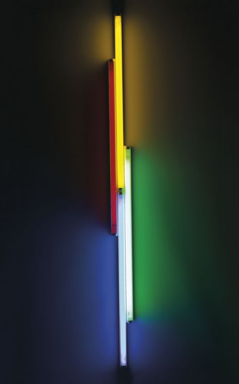 Dan Flavin (1933 - 1996) | Untitled (To Véronique) | 20th Century, Sculptures, Statues & Figures | Christie's Dan Flavin, Fluorescent Tube, Create Words, Neon Art, Fluorescent Light, Art Sculptures, Light Installation, Sculptures & Statues, Visual Effects