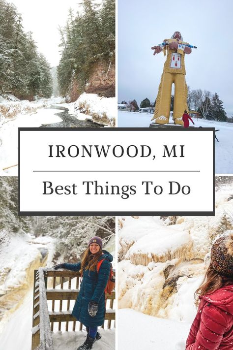 Ironwood Michigan, Michigan Bucket List, Small Towns Usa, Michigan Road Trip, Michigan Travel, Upper Peninsula, Cross Country Skiing, Lake Superior, Wonderful Things