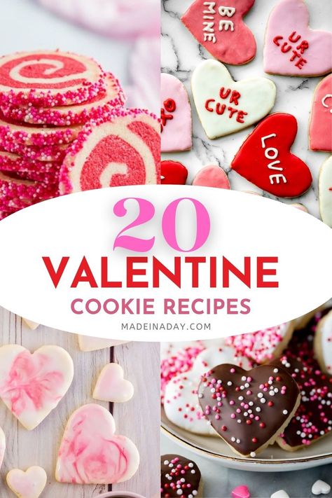 Valentines Cookie Decorating, Marble Cookies, Sprinkle Cookies Recipe, Cookie Decorating Ideas, Strawberry Cake Mix Cookies, Valentines Cookie, Valentine Cookies Decorated, Valentines Recipes Desserts, Valentines Cookies