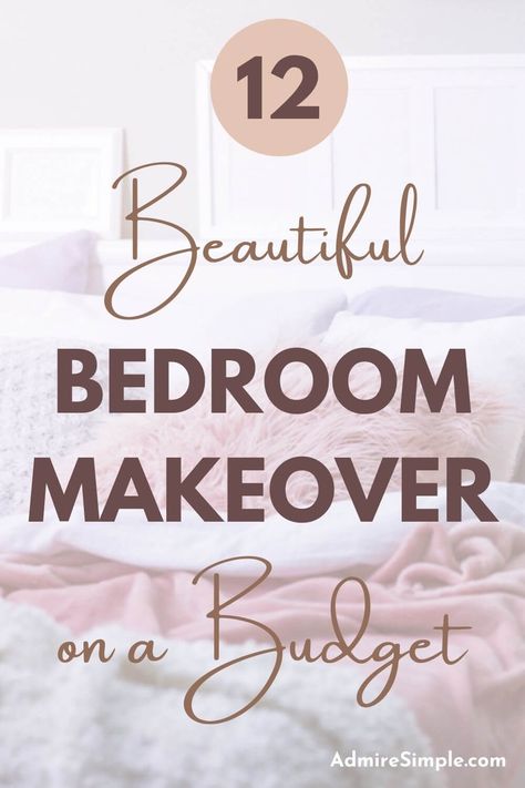 Quick Room Makeover, Walmart Decor Ideas Bedroom, Pink And Gray Bedroom Ideas For Women, Beige And Pink Bedroom Ideas, Room Makeover Tips, Bedroom Girly Ideas For Women, Inexpensive Bedroom Makeover, How To Decorate A Bedroom On A Budget, Bedroom Refresh Ideas