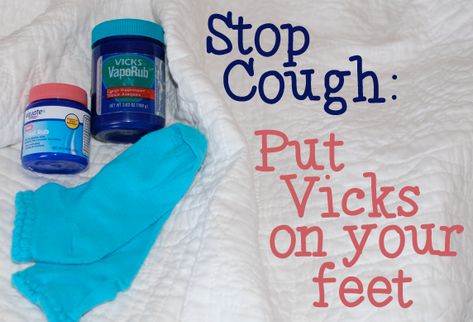 Vicks On Your Feet Socks, Vicks On Feet For Cough, Vicks On Feet Remedies, Sunburn Peeling, Getting Rid Of Phlegm, Vicks Vapor Rub, Sharing A Room, Vicks Vapor, Sore Throat And Cough