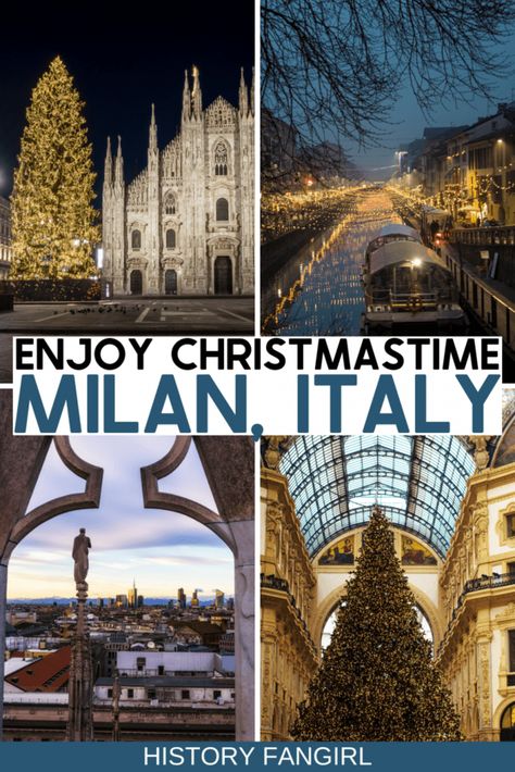 Christmas Aestethic, Milan In Winter, Things To Do For Christmas, Things To Do In Milan, Europe Winter Travel, To Do In Milan, Milan Travel, Italy History, Christmas History