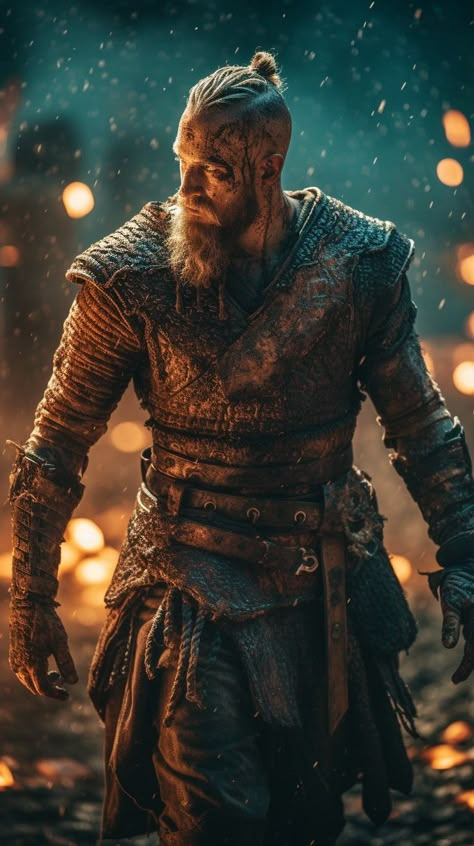 Viking Aesthetic Male, Viking Photography, Scandinavian Warrior, Vikings Aesthetic, Men In Armor, Viking Warrior Men, Nordic Warrior, Arte Viking, Viking Aesthetic