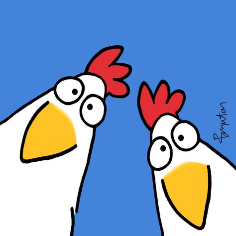 Chicken Illustration Cute, Whimsical Art Animals, Chicken Drawing, Sandra Boynton, Cartoon Chicken, Chicken Painting, Cartoon Birds, Chicken Art, Chickens And Roosters