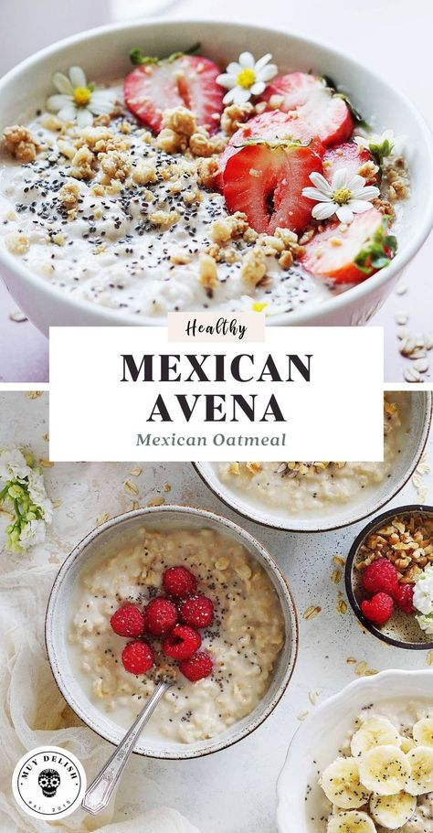 This Avena recipe is a simple and nutritious meal that can be made with just a few ingredients. The smell of rolled oats being slowly cooked with cinnamon and milk is delicious! Avena Recipe, Healthy Make Ahead Breakfast, Mexican Breakfast Recipes, Healthy Mexican, Homemade Pancakes, Make Ahead Breakfast, Breakfast Recipes Casserole, Natural Sweeteners, Rolled Oats