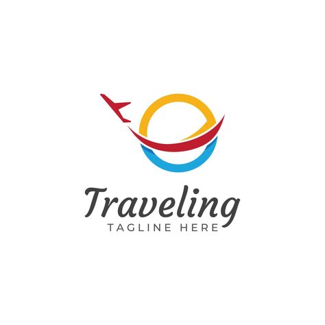 Travel agency logo design and summer vacation with airplanes. The logo can be for corporate businesses and airline ticket agents. Travel Logo Design Ideas, Travel Agency Logo Design, Ticket Logo, Travel Agency Logo, Airline Ticket, Agency Logo, One Ticket, Airline Tickets, Corporate Business