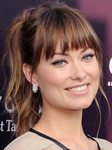 Celebrity Beauty Secrets, Square Face Hairstyles, Square Face Shape, Long Hair With Bangs, Olivia Wilde, Haircuts For Long Hair, Haircuts With Bangs, Great Hair, Trendy Hairstyles