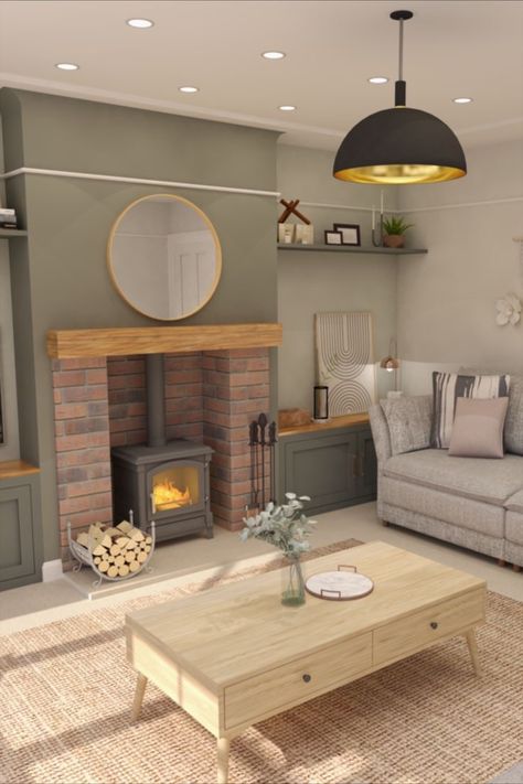 Alcove Ideas Living Room, Log Burner Living Room, Lounge Room Styling, Snug Room, New House Living Room, Living Room Renovation, Living Room Warm, Cosy Living, Living Room Decor Fireplace