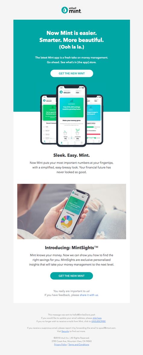 Mint App, Email Flyer, App Launch, Mailer Design, Email Design Inspiration, Email Client, Email Marketing Design, Best Email, Mail Marketing