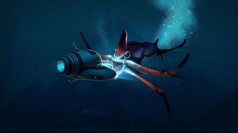 Subnautica Wallpaper, Subnautica Game, Monster Pc, Subnautica Creatures, Subnautica Concept Art, Desktop Images, Sea Monster, Computer Backgrounds, Pc Wallpaper