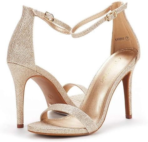 Limited time deal $38.24 (15% Off)(List price: $44.99) DREAM PAIRS Women's High Heels Flower Ankle Strap Stilettos Round Open Toe Dressy Sexy Sandals Heels For Prom, Prom Sandals, Heels Prom, Ellie Shoes, Dressy Shoes, Ankle Strap Sandals Heels, Prom Heels, Open Toe High Heels, Bridesmaid Shoes