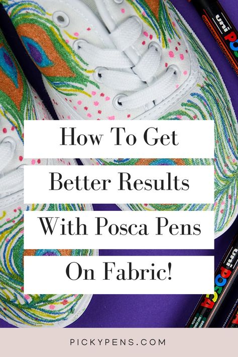 How To Use Posca Pens, How To Use Fabric Markers, Posca Pens On Fabric, Posca Pen Projects, Posca On Fabric, Fabric Markers Ideas, Posca Clothes, Fabric Marker Ideas, Posca Projects