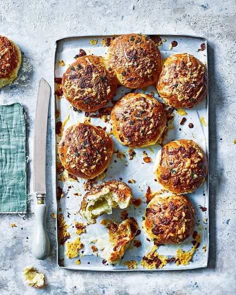 These brioche buns are surprisingly easy to make and smell amazing as they bake in the oven. They're light and buttery with a gooey cheese centre Brioche Buns Recipe, Brioche Recipe, Buns Recipe, Delicious Magazine, Gooey Cheese, Savoury Baking, Brioche Buns, Bun Recipe, Smell Amazing