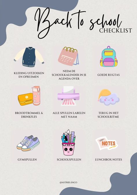 Back to school.pdf.pdf School Checklist, School Website, Back To School