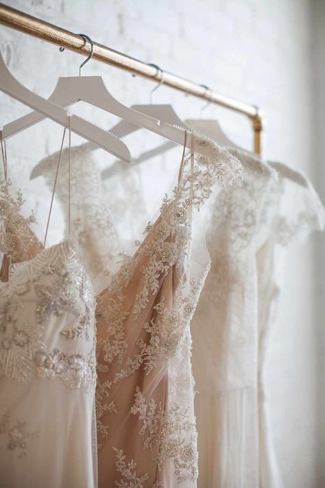 Luxury Lingerie, Bridal Boutique, Gold Wedding, Wedding Modern, Wedding Details, Hangers, Chic Style, Wedding Gowns, Dream Wedding