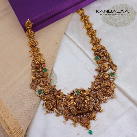 Kasulaperu Latest Designs Gold, Kasulaperu Latest Designs, Kandalaa Jewellery, White Pearl Jewelry, Gold Earrings Wedding, Pearls Jewelry, Bride Jewelry, Gold Bride Jewelry, Long Necklaces